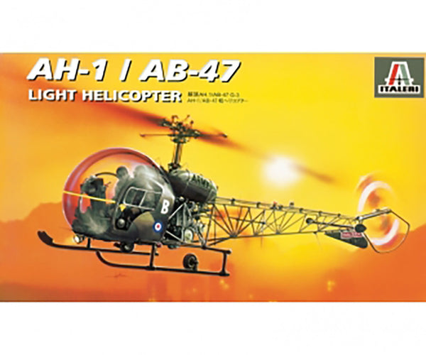 Italeri 1/72 Scale Ah.1/Ab-47 helicopter model kit