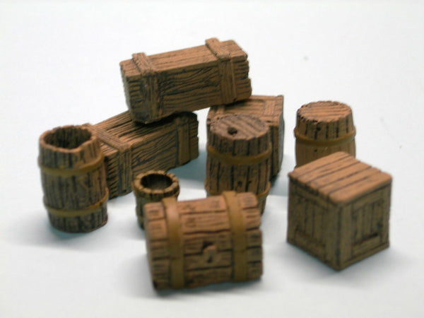 FoG Models 1/35 Scale Stowage pack 2 - barrels and boxes