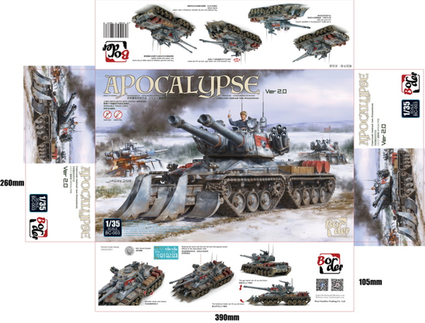 Border Models 1/35 Scale BC-003 Apocalypse tank ver 2.0