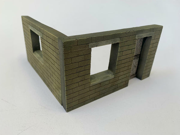 FoG Models 1/35 scale Modern building Urban scene #1 diorama 2 wall set