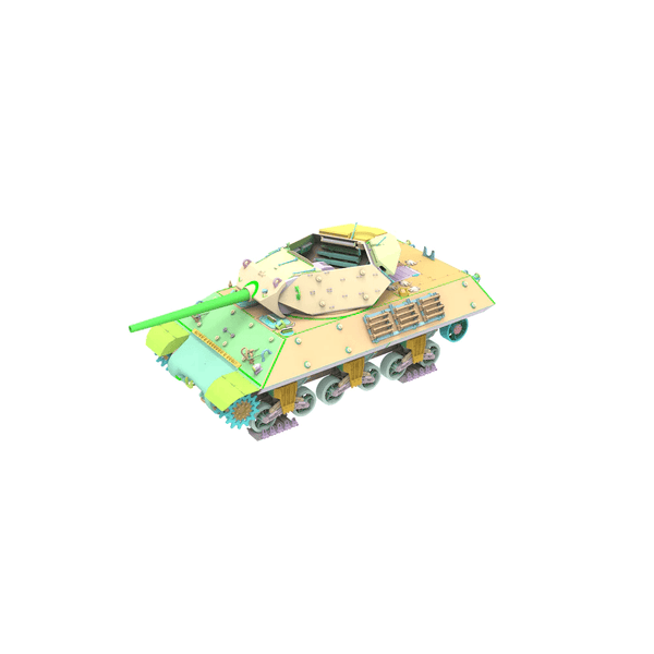 Andy's Hobby Headquarters 1:16 US M10 Tank Destroyer ' Wolverine ' Model Military Kit