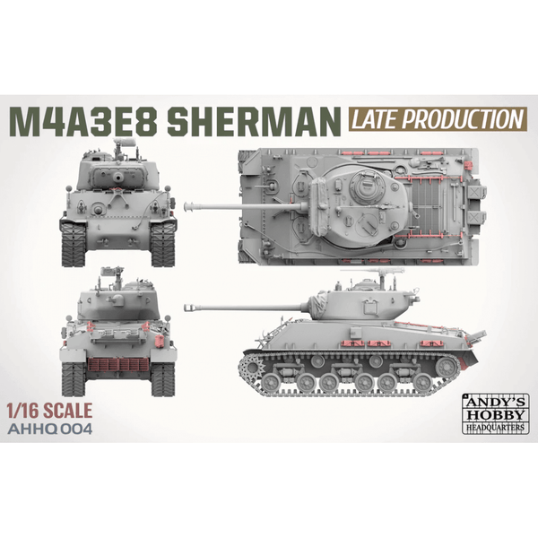Andy's Hobby Headquarters 1:16 M4A3E8 Sherman