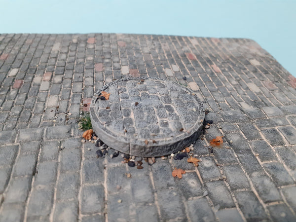 FOG Models 1/35 Pavement set #2 cobbled sections max length 235mm