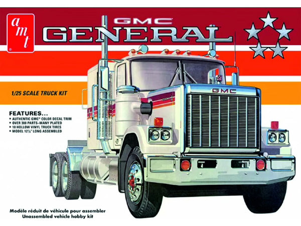 AMT 1:25 1976 GMC General Semi Tractor plastic assembly car model kit