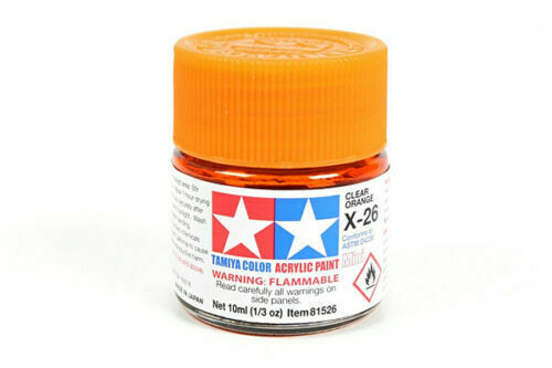 Tamiya Gloss Acrylic Paints X1 - X35 Model Paint 10ml Jars