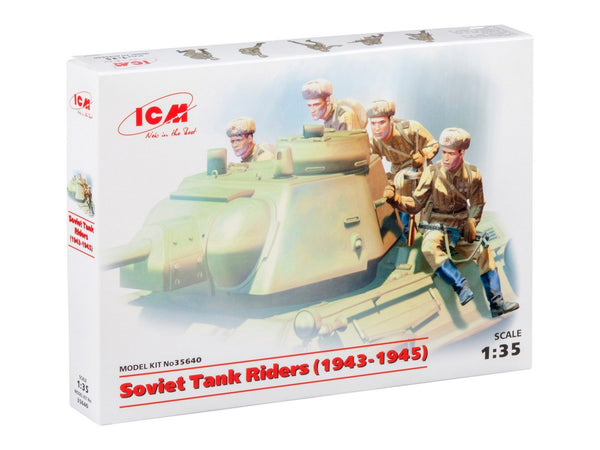 ICM 1/35 WW2 Soviet Tank Riders (1943-1945) (4 figures)