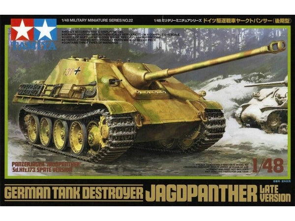 Tamiya 1/48 scale WW2 German JAGDPANTHER LATE VERSION tank model kit