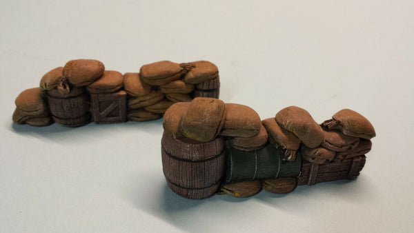 FoG Models 1/35 Scale Sandbag Defences barricade (2 pack)