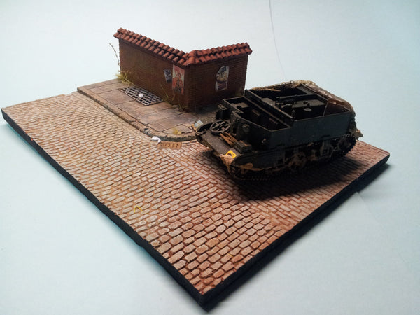 FoG Models 1/35 Scale Diorama Base No.6 (Wall not included) 250mm x 200mm