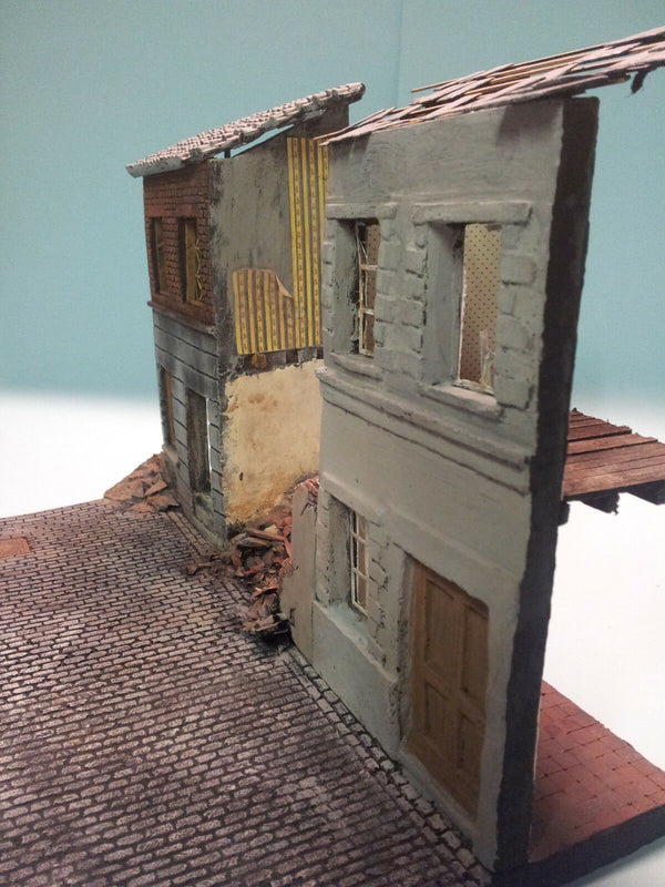 FoG Models 1/35 Scale Large WW2 Bombed Terrace Street diorama kit