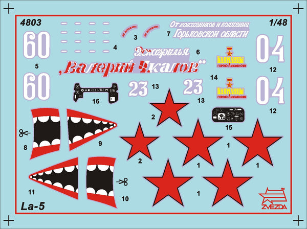 Zvezda 1/48 scale WW2 Soviet Lavochkin La-5 Soviet Fighter Aircraft Model kit