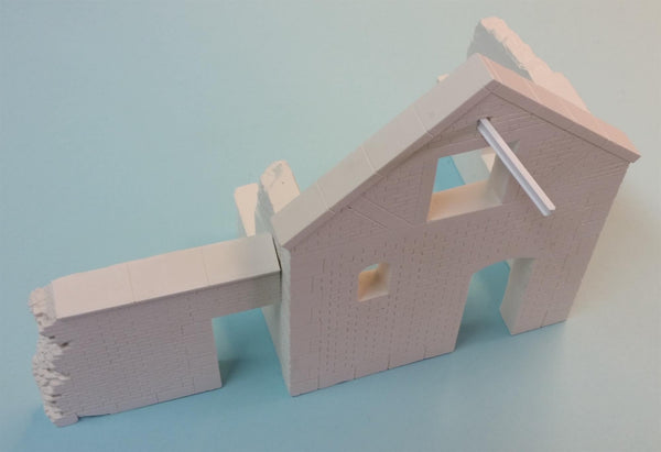 FoG Models 1/35 scale Normandy Farm House ruin diorama model kit