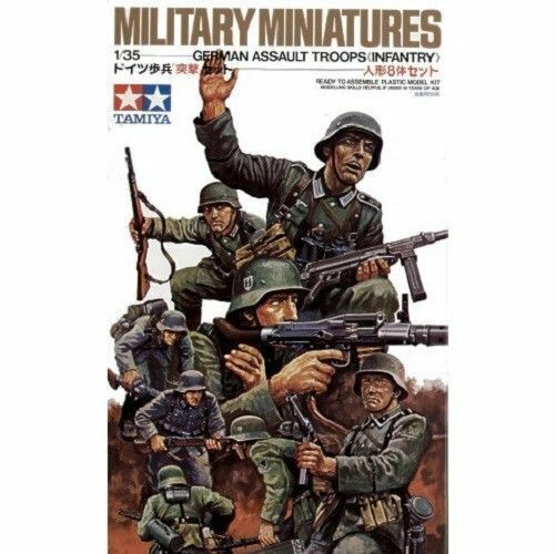 Tamiya 1/35 scale WW2 German Assault Troops plastic figure set