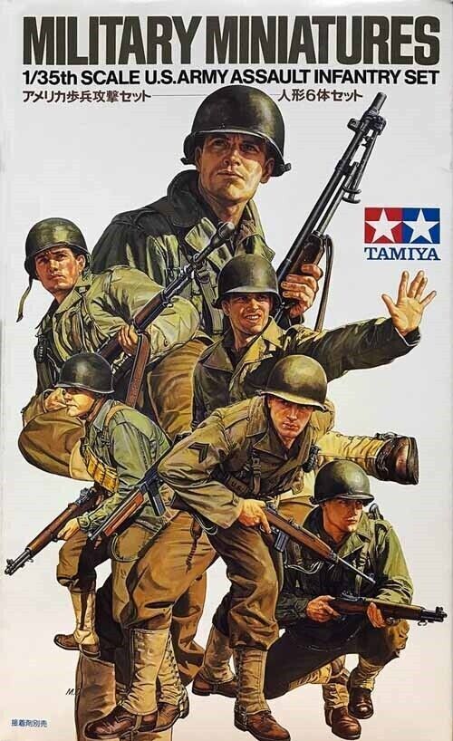 Tamiya 1/35 scale WW2 U.S. Army Assault Infantry Set of 6 figures