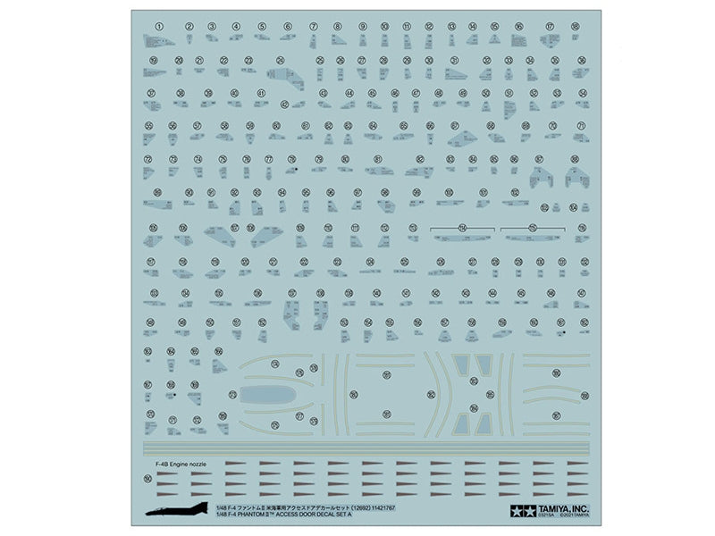 Master AM-48-049 Detail Set For 1:48 F-4 Phantom II Models - F-4B, C, D, J, N, S Variants