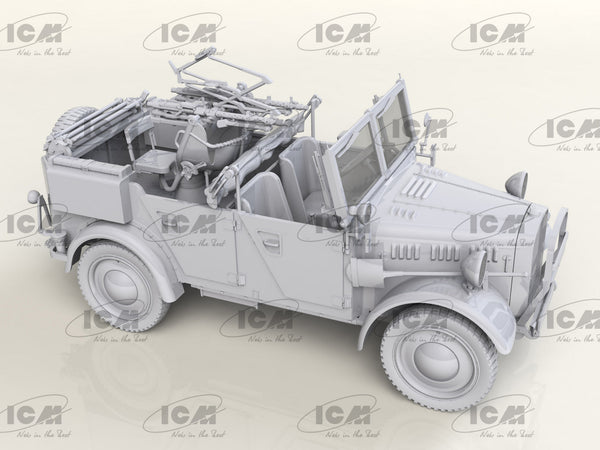 ICM 1/35 WW2 le.gl.Einheitz-Pkw Kfz.4, WWII German Light Anti-Aircraft Vehicle
