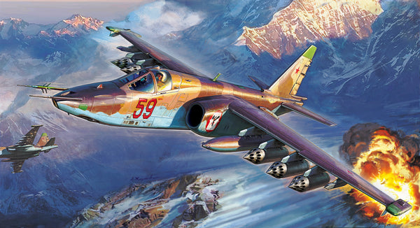 Zvezda 1/72 scale Soviet Attack Aircraft SU-25 “Frogfoot”