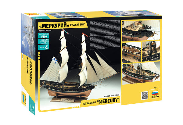 Zvezda 1/72 Scale Russian brig Merkurii 19th century ship model kit