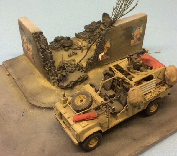 FoG Models 1/35 Scale Ruined wall 'Breached Compound' Diorama Base 280mm x 240mm