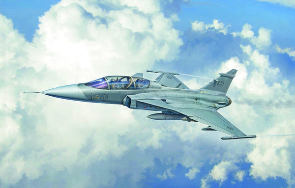 Italeri 1/48 Scale SAAB JAS 39 Gripen Twin Seater jet aircraft model kit