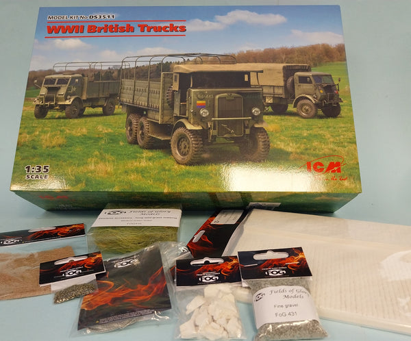 Al's picks set #20 - ICM 1/35 WW2 British Trucks (Model W.O.T. 6, Model W.O.T. 8, Leyland Retriever General Service)