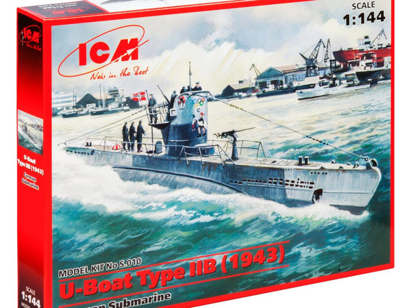 ICM 1/144 U-Boat Type IIB (1943), German Submarine
