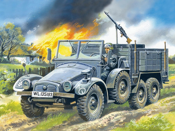 ICM 1/72 WW2 Krupp L2H143 Kfz.70, German Light Army Truck