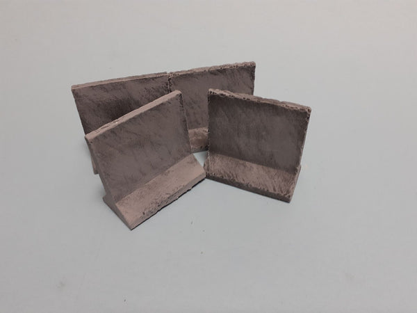FoG Models 1/35 High Concrete wall sections #1 High Jersey barrier (4 pcs)