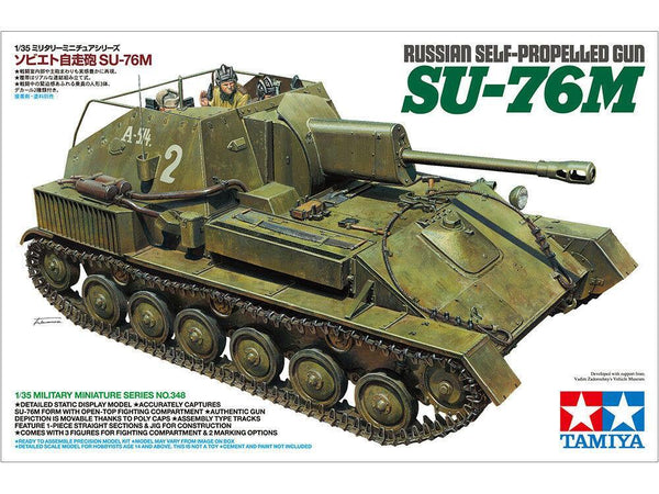 Tamiya 1/35 scale WW2 Soviet Russian Self Propelled Gun SU-76M
