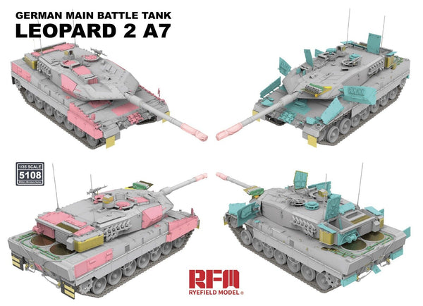 Rye Field models 1/35 German Leopard 2 A7 Main Battle Tank