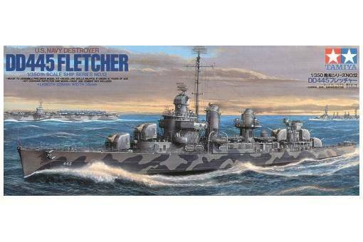 TAMIYA 1/350 SHIPS WW2 U.S. NAVY DD445 FLETCHER USN Destroyer boat model kit
