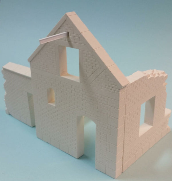 FoG Models 1/35 scale Normandy Farm House ruin diorama model kit