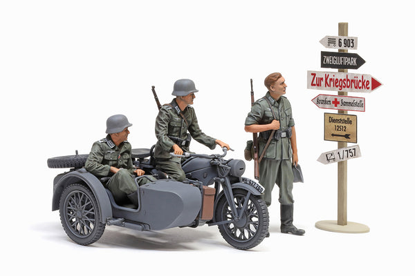 Tamiya 1/35 WW2 German motorbike KS600 & Sidecar