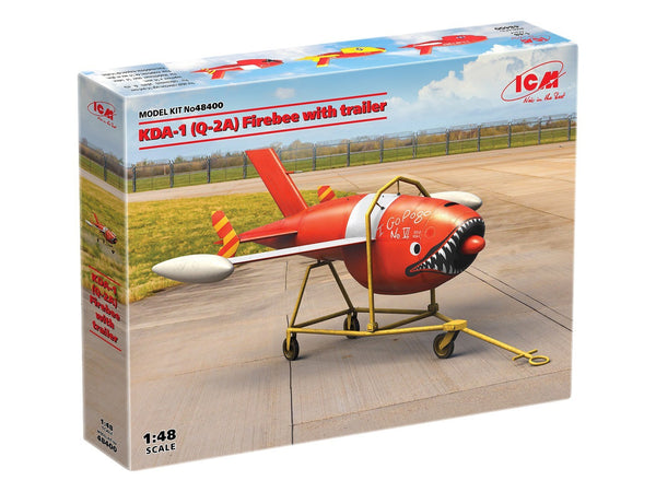 ICM 1/48 Q-2A (KDA-1) Firebee with trailer (1 airplane and trailer)