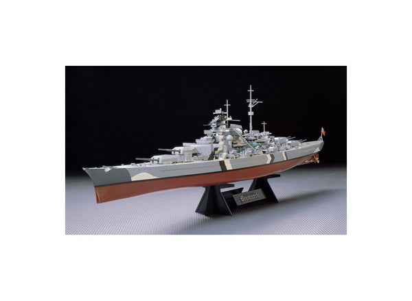 TAMIYA 1/350 SHIPS WW2 Kriegsmarine German battleship BISMARCK WITH STAND