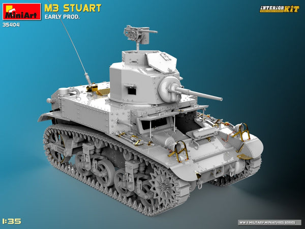Miniart 1/35 WW2 US M3 STUART EARLY PROD. INTERIOR KIT