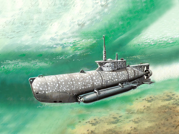 ICM 1/144 WW2 U-Boat Type XXVIIB 'Seehund' (Early), WWII German Midget Submarine