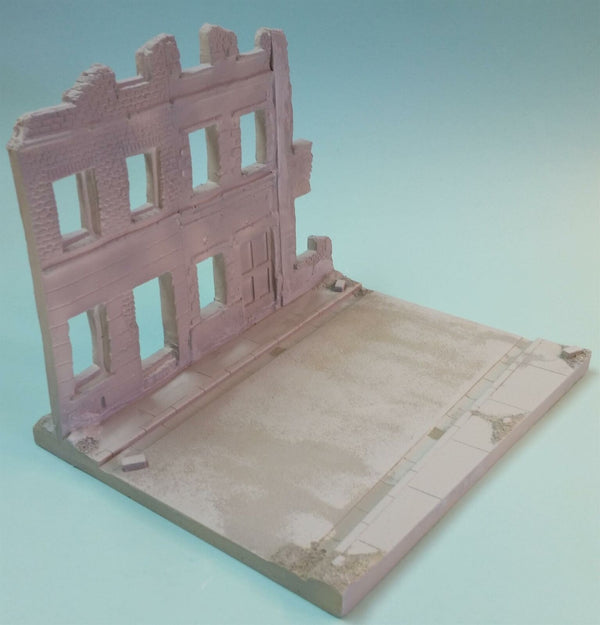 FoG Models 1/35 scale Diorama Base and buildings model kit #1 Base 275mm x 215mm