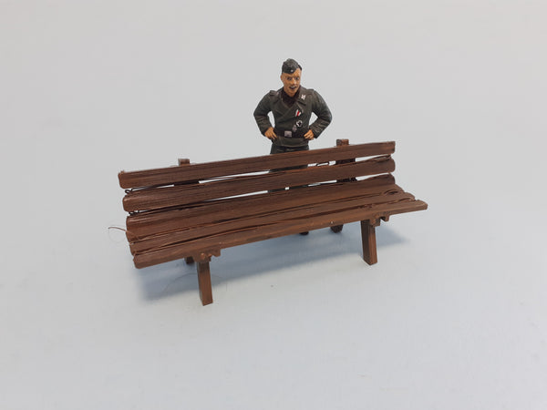 FoG Models 1/35 scale 3D printed park public bench diorama accessory