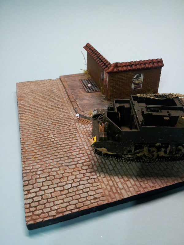 FoG Models 1/35 Scale Diorama Base No.6 (Wall not included) 250mm x 200mm