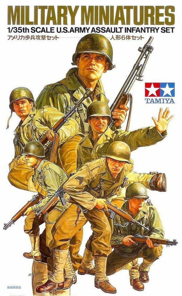 Tamiya 1/35 scale WW2 U.S. Army Assault Infantry Set of 6 figures