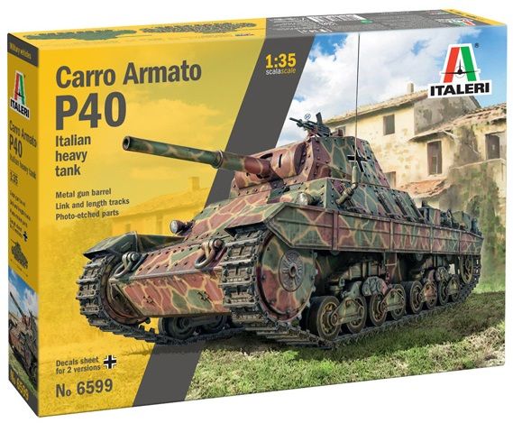 Italeri 1/35 WW2 Italian Carro Armato P40 Italian Heavy Tank