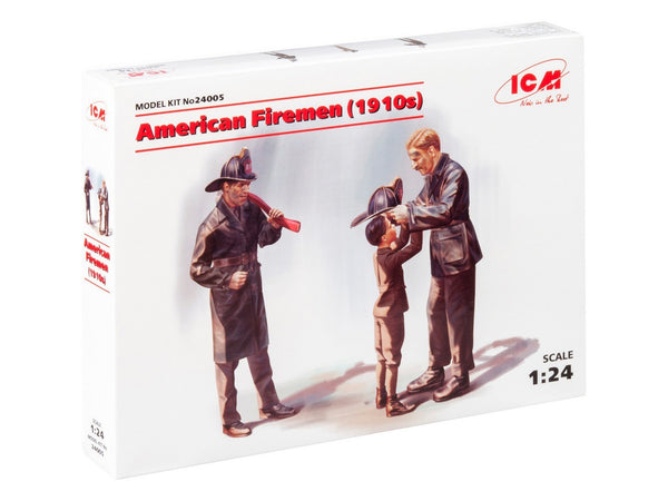 ICM 1/24 American Firemen (1910s) 3 Figures
