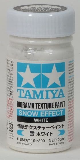 TAMIYA MINI ACRYLIC - TEXTURE PAINT - SNOW WHITE