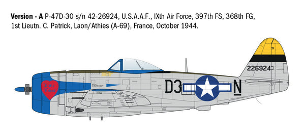 ITALERI 1/48 AIRCRAFT WW2 US P-47D Thunderbolt (E.T.O.)
