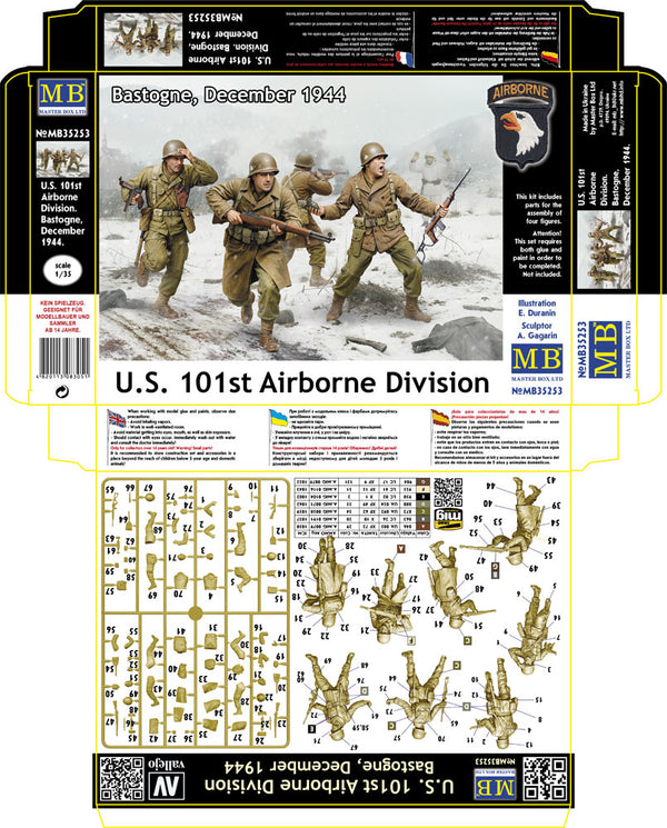 Masterbox 1/35 scale WW2 US 101st Airborne, Bastogne, Dec 1944