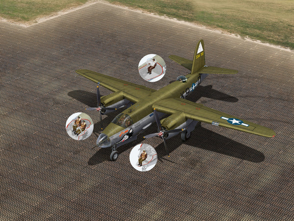 ICM AIRCRAFT 1:48 Airfield of the American bomber group