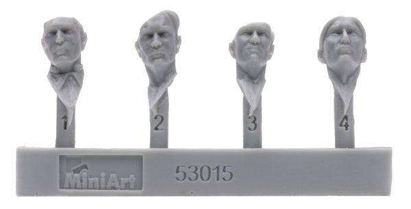 Miniart 1/35 WW2 German Panzer Crew, France 1944 Resin Heads