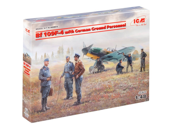 ICM 1/48 WW2 German Bf 109F-4 with German Ground Personnel