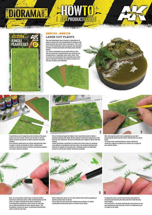 AK Vegetation - Realistic Plants IVY 1/35 scale diorama accessory